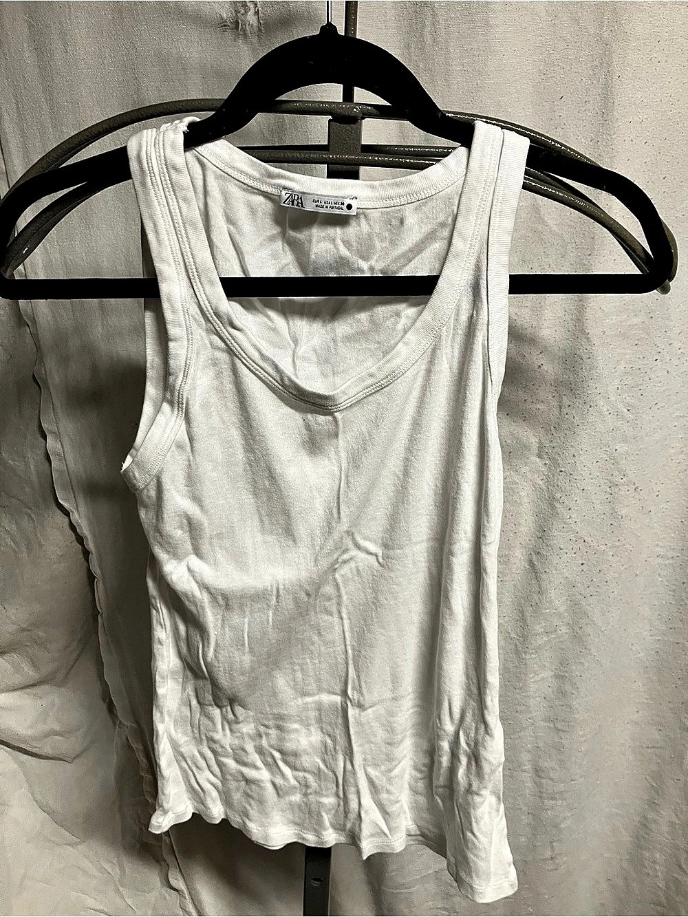 Zara White Tank Top Size Medium